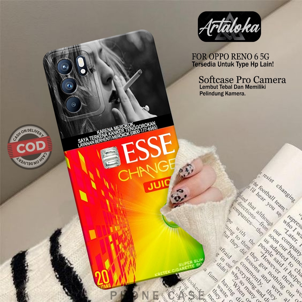 Softcase Hp Oppo Reno 6 5G Fashion Case RK Case Oppo Reno 6 5G Silikon TPU Pro Camera Casing Oppo Re