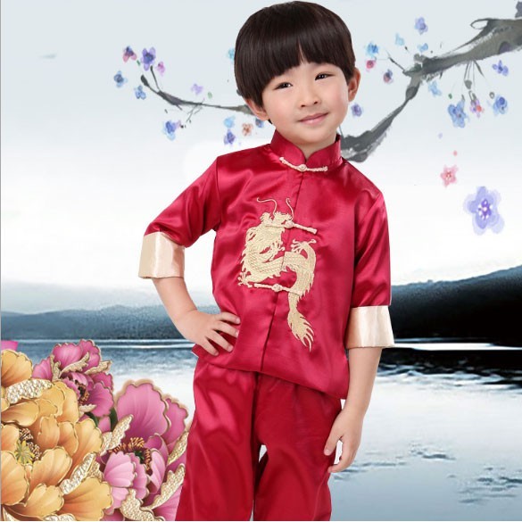 baju imlek naga setelan pakaian gong xi fa cai  / baju adat tiongkok happy chinese new year
