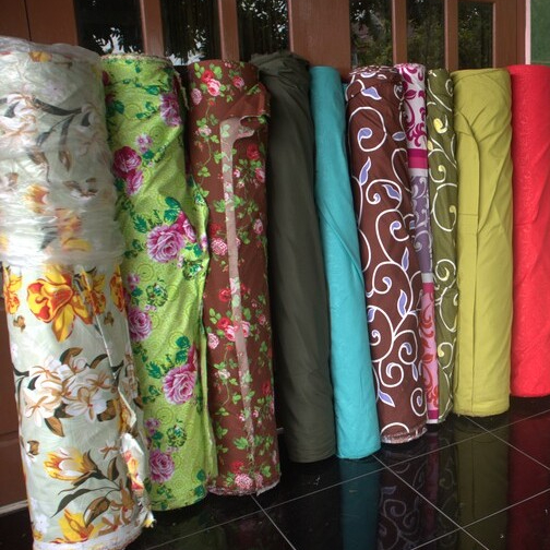 Bahan Kain Sprei Gorden Mikro Disperse Embos Meteran