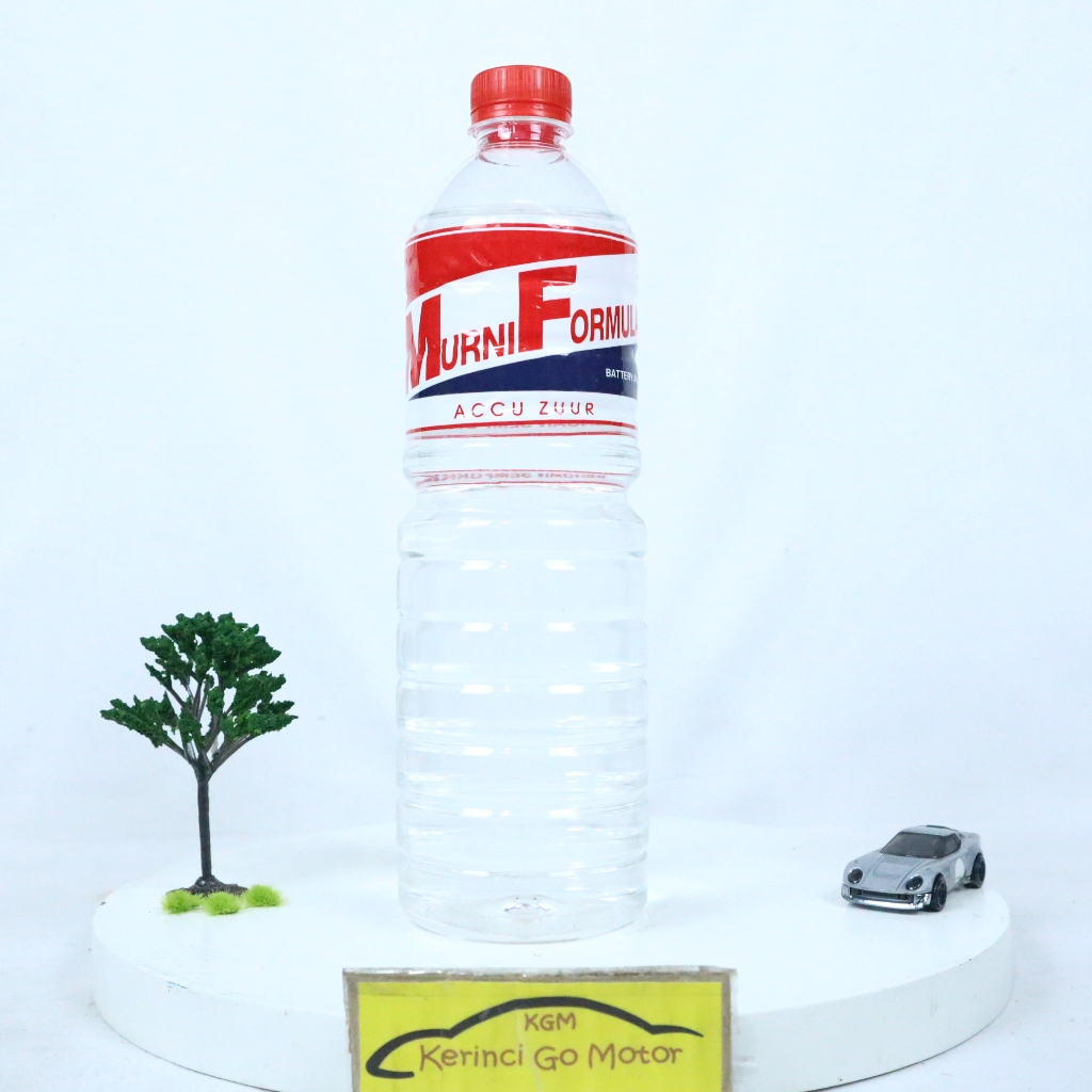 Murni Formula Air Aki Zuur Accu 1 Liter Electrolyte Battery Acid Asam untuk isi Pertama