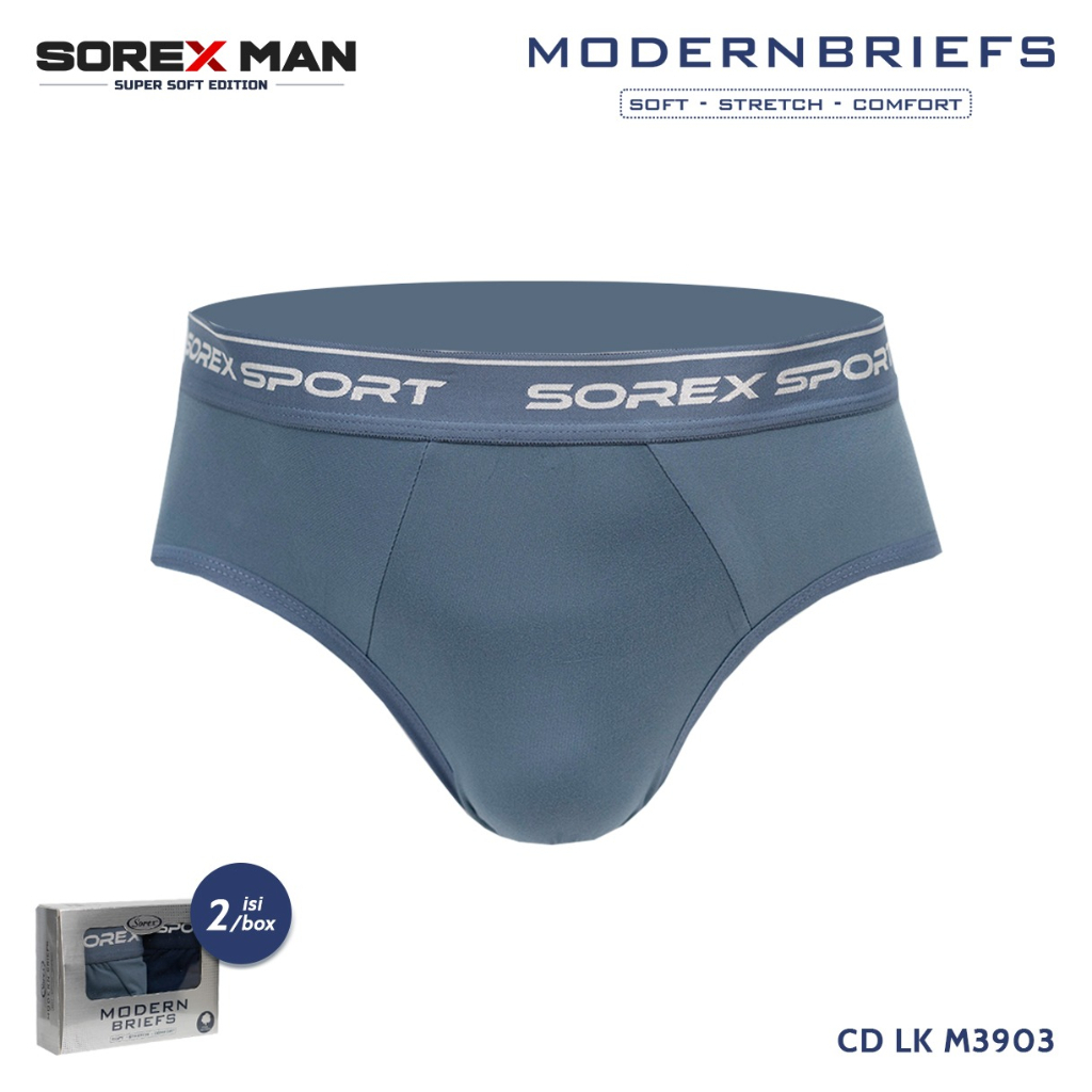 [ 3 pcs ] CD Sorex M3903 Sorex Man Celana Dalam Sport Pria Super Soft LK M 3903 - Dyarshop