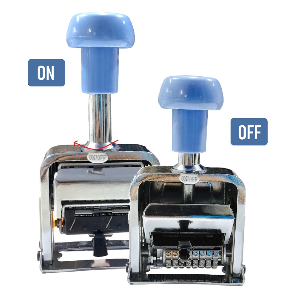 

HJK Numbering Machine 6 , 7 , 8 Digits 108S / Numerator / Nomorator / Nomerator Combo