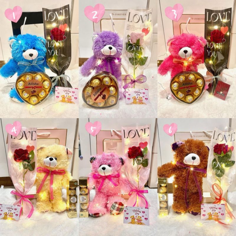 

buket bunga boneka teddy bear coklat aillisha hampers batam kado valentine happy birthday gift hadiah istri kado pacar wisuda kado lebaran hamper imlek parcel batam doll beruang chocolate ferrero rocher cokelat aillisha love VALENTINES GIFT