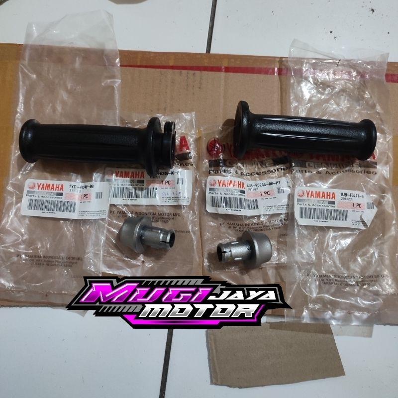 JALU STANG DAN HANDGRIP KARET STANG FINO FI 115 125 GRANDE ORIGINAL YAMAHA