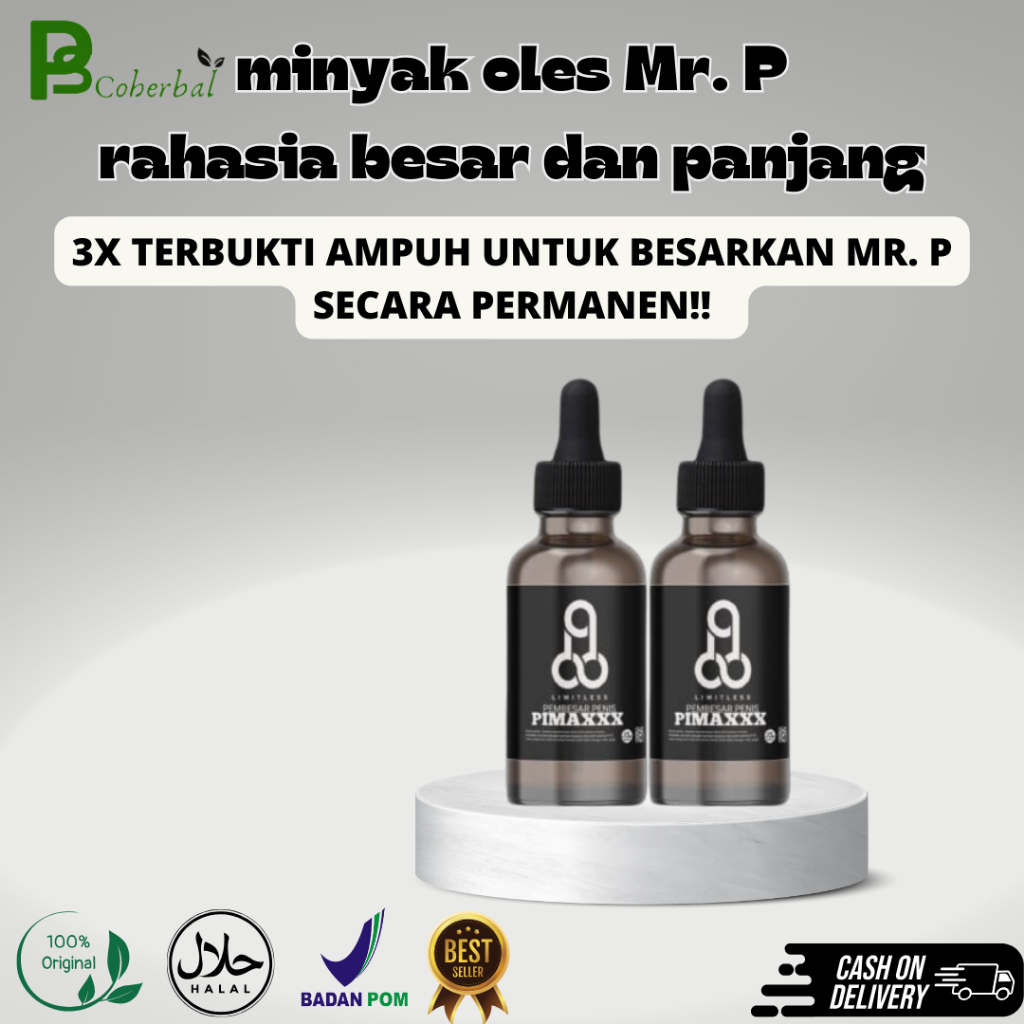 PIMAXXX - Multivitamin Suplemen obat pembesar dan panjang Penis MR.P Ampuh Permanen BPOM HALAL-Minya