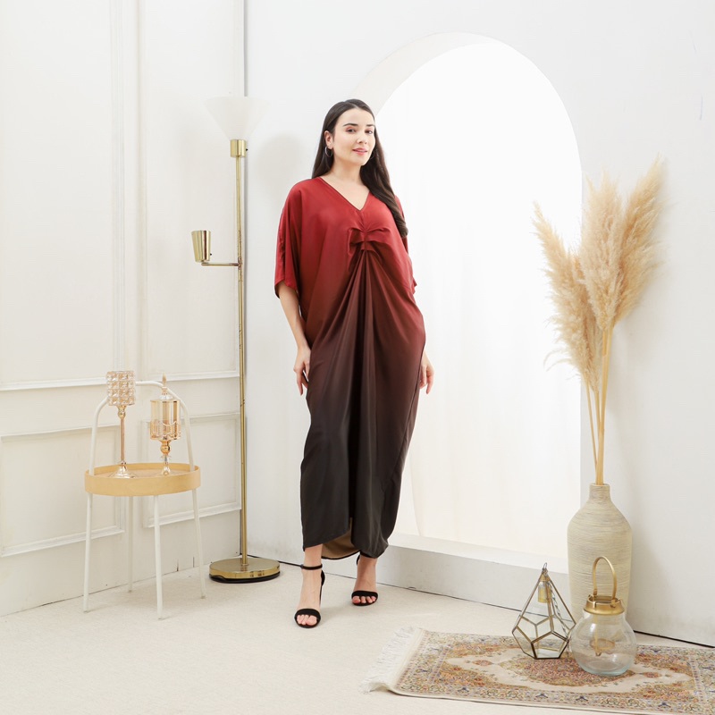 DRESS GRADASI Kaftan Gradasi Kaftan Lebaran Armani Silk Kaftan Satin Silk Premium Kaftan Remaja Leng