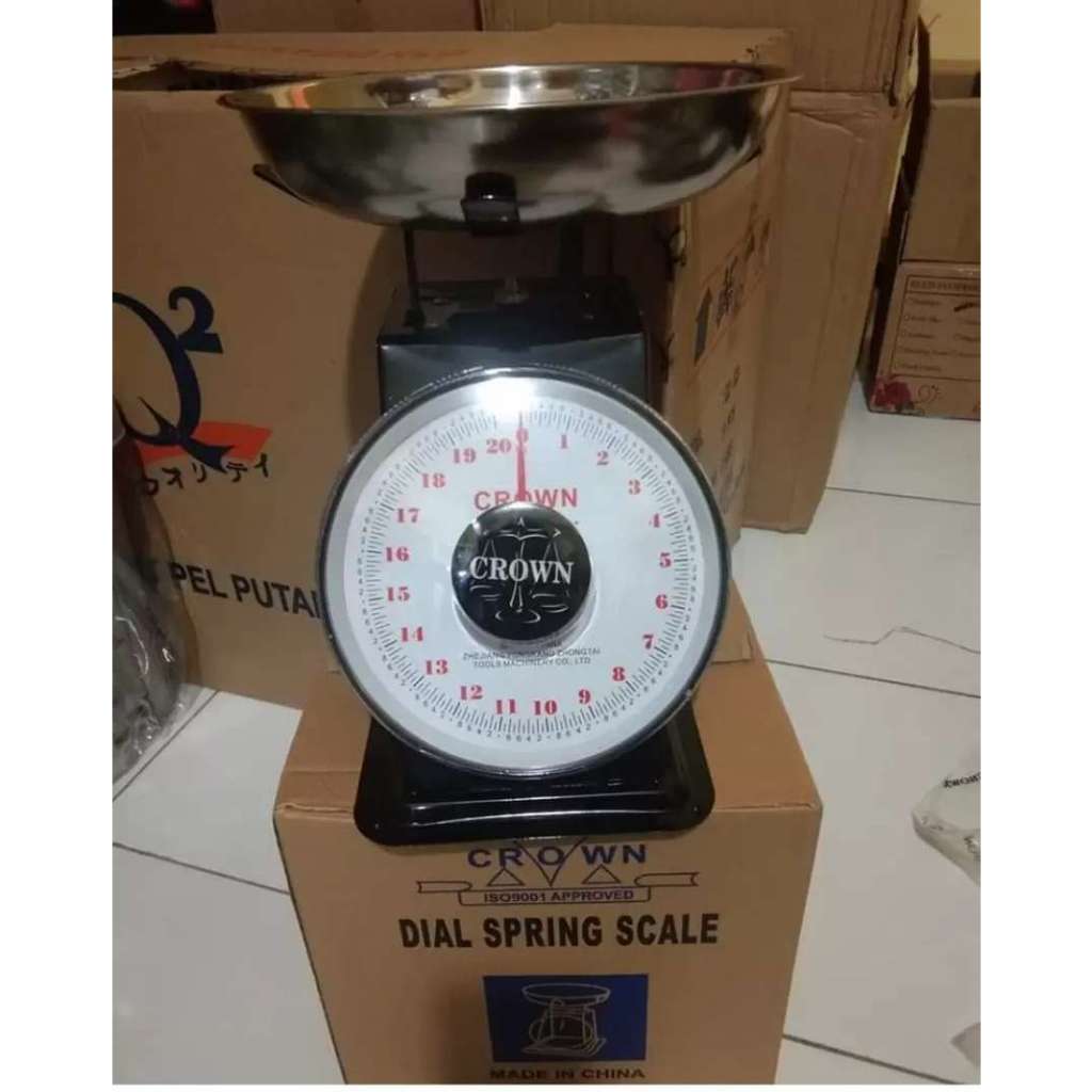 Timbangan 20kg Duduk/Timbangan Manual/Timbangan Buah Crown 20 Kg