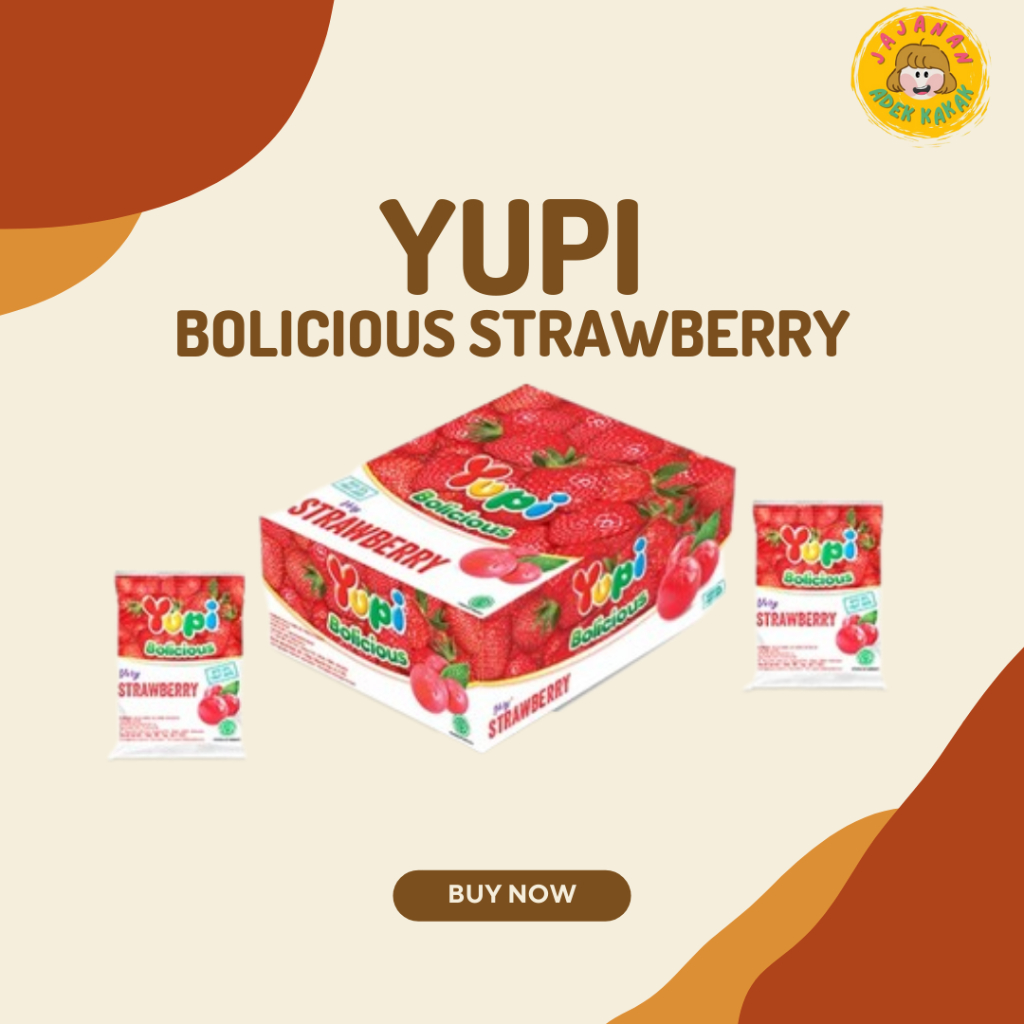 

Yupi Box Bolicious Strawberry Isi 24 Pcs
