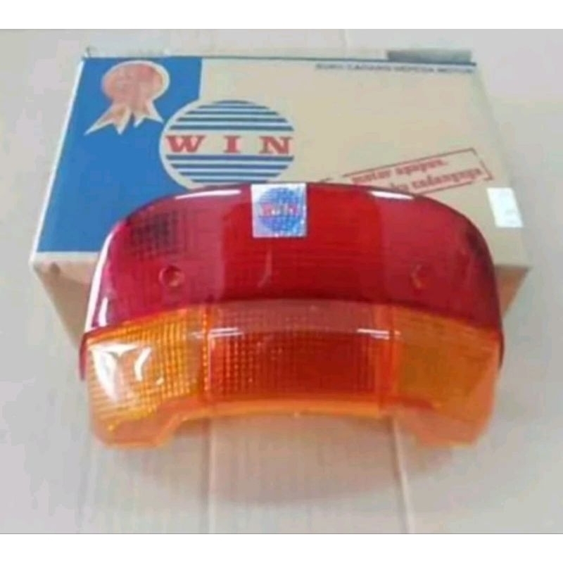 KACA MIKA LAMPU BELAKANG F1ZR VEGA R LAMA SCORPIO G MERAH ORANGE