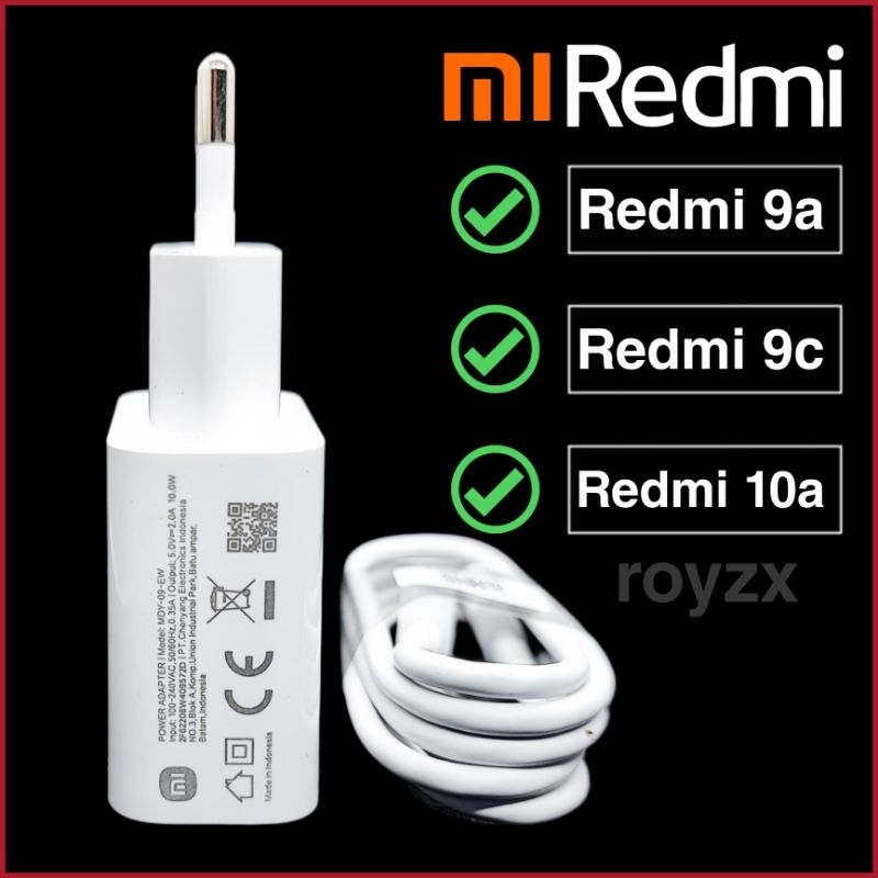 CHARGER CAS XIAOMI REDMI 9C | 9A ORIGINAL BAWAAN HP