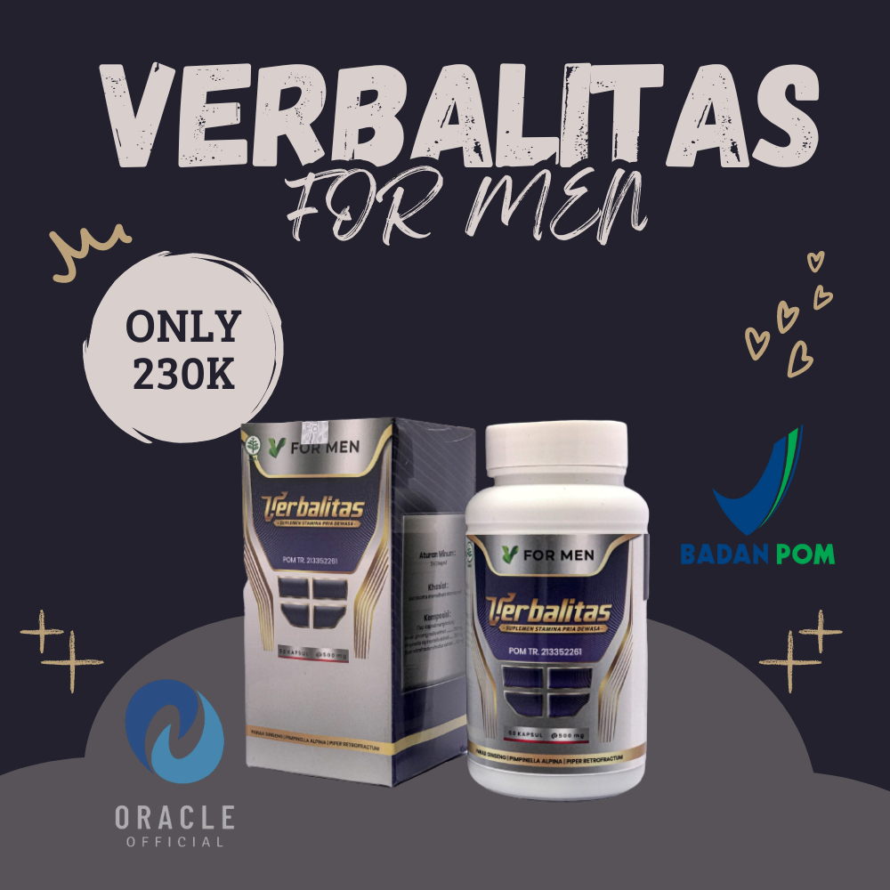 VERBALITAS FOR MEN OBAT KUAT TAHAN LAMA PRIA SEX