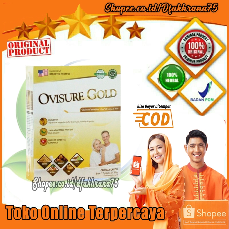 

OVISURE ASLI - SUSU OVISURE ORIGINAL - OVISURE GOLD MILK ATASI TULANG & SENDI 1 BOX