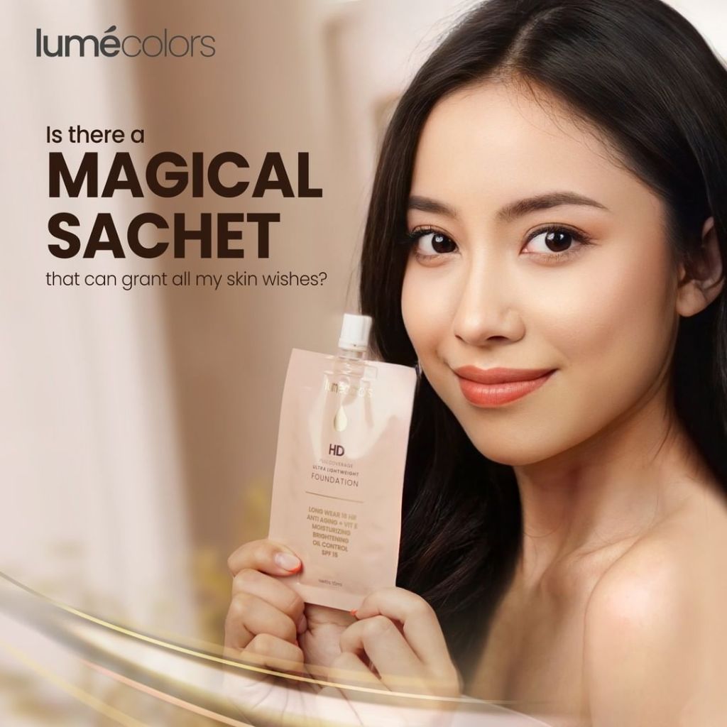 Kosmetik Wajah Cantik Lumecolors Foundation Sachet Full Coverage Ultra Lightweight Harga Hemat