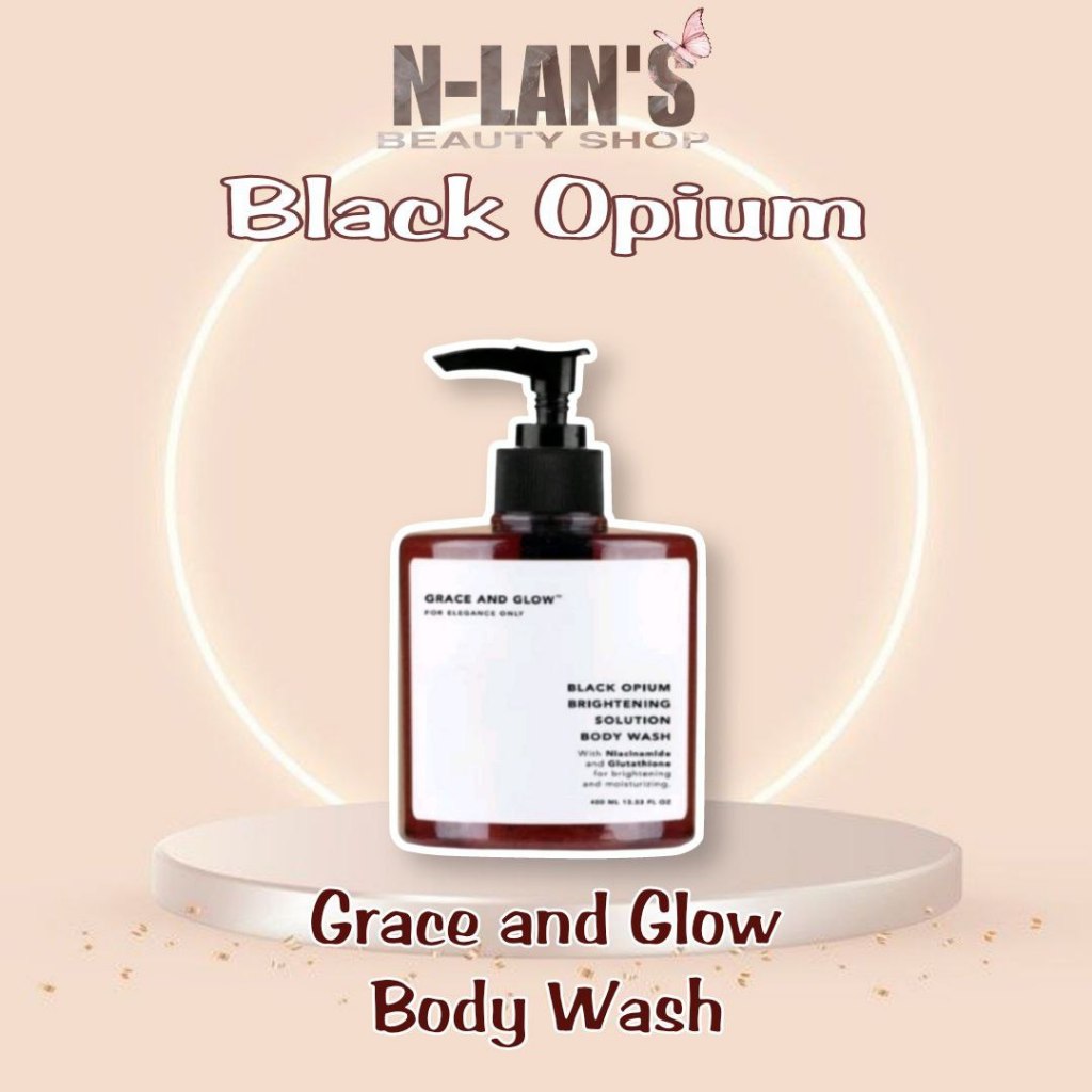 Grace and Glow Brightening Body Wash Black opium - sabun mandi 400ml