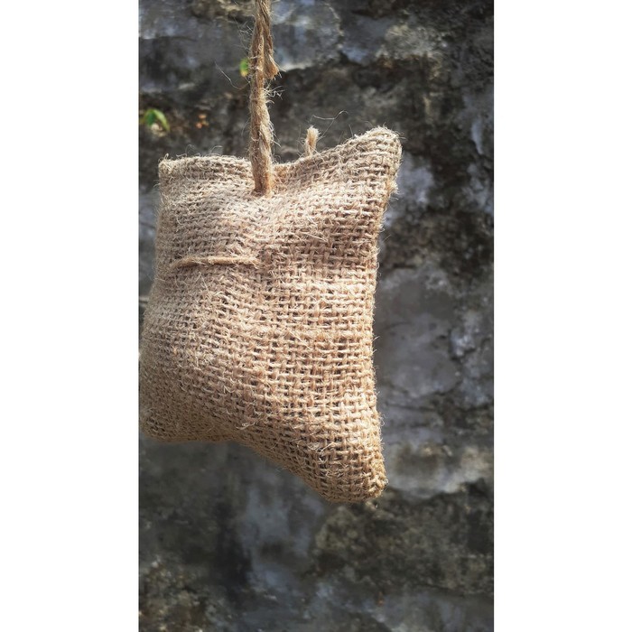 Pouch Goni Gantung Tali Kantong Goni 9X10CM Natural Polos Wadah Parfum Wadah Biji Kopi