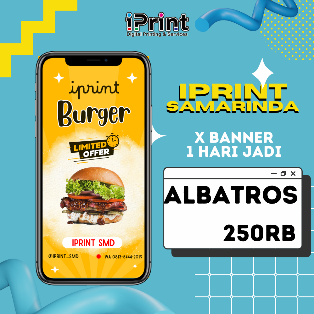 X Banner | Cetak X Banner | Print X Banner - ALBATROS