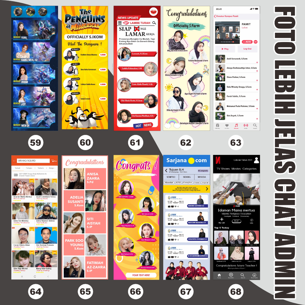 Tumblergrafik Cetak Spanduk Wisuda Dengan Tiang X Banner Bahan Flexy 280Gsm Sehari Jadi