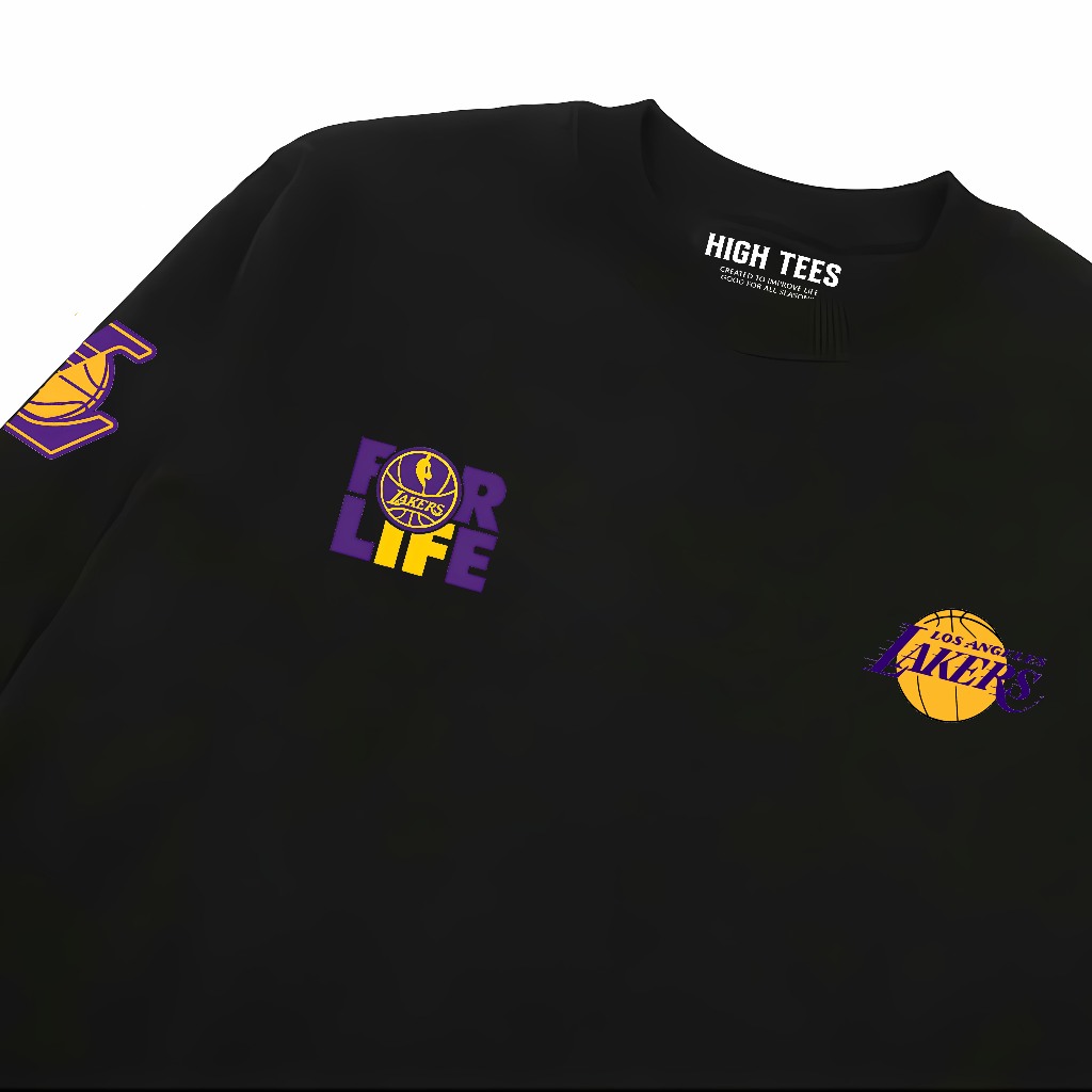 SWEATSHIRT CREWNECK NBA LAKERS UNISEX PRIA WANITA BAHAN FLEECE PREMIUM