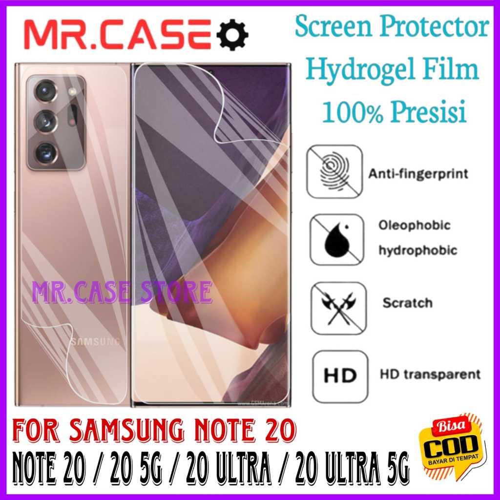 ANTIGORES HYDROGEL CLEAR/BENING SAMSUNG NOTE 20 / 20 5G / 20 ULTRA / 20 ULTRA 5G SCREEN PROTECTOR HP