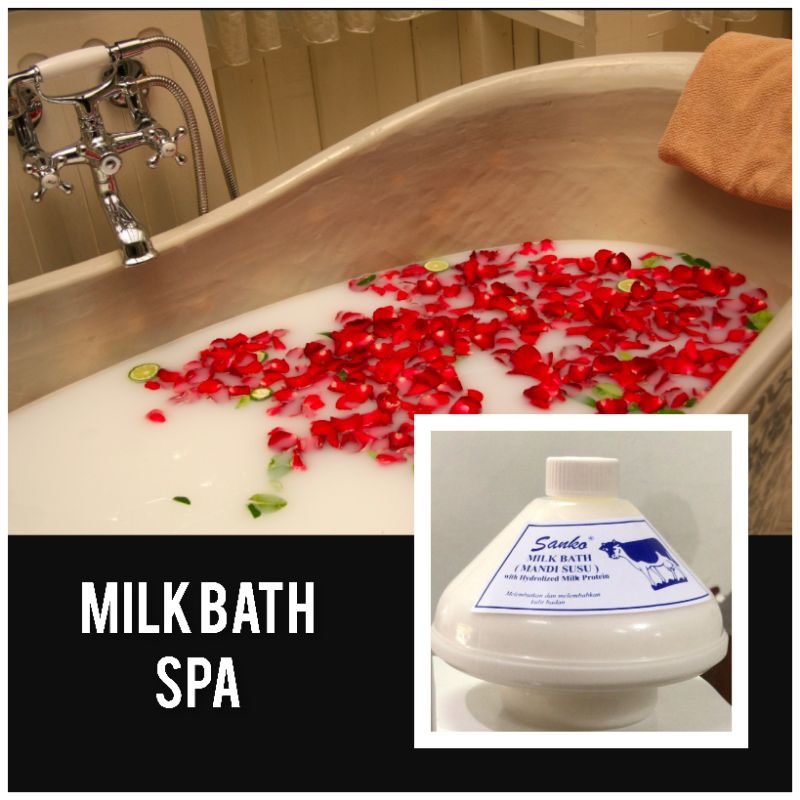SPA MANDI SUSU CAIR PEMUTIH / MILK BATH SPA WHITENING WITH HIDROLYZED PROTEIN SANKO