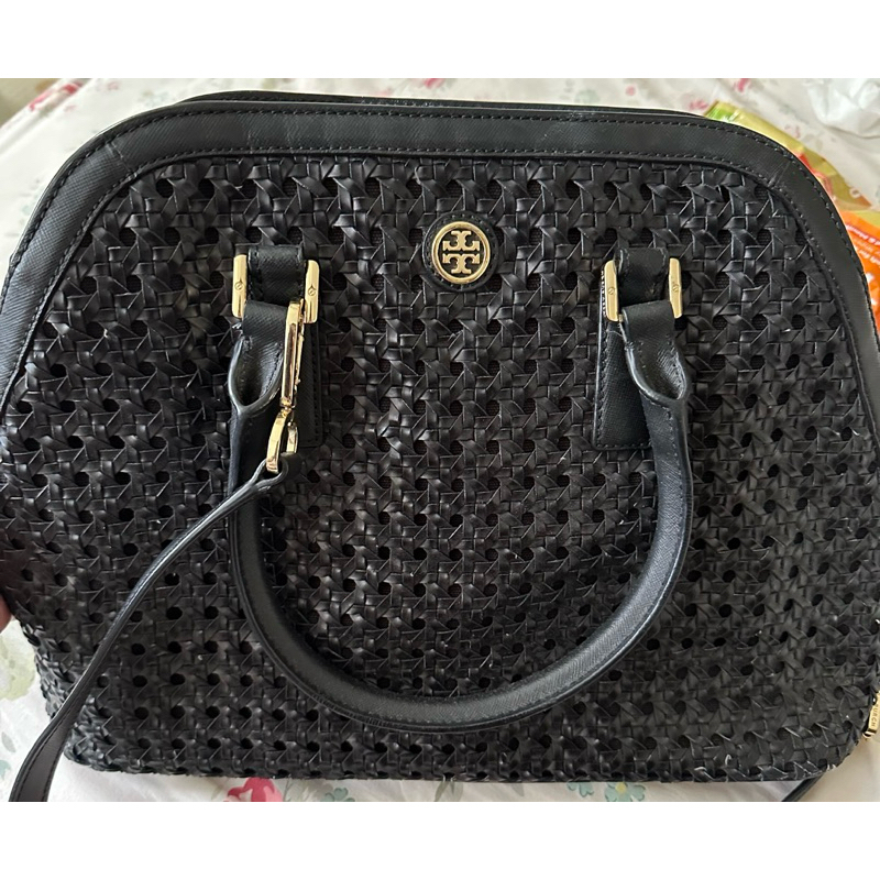 Tory Burch Woven Tote in Bag (Preloved)