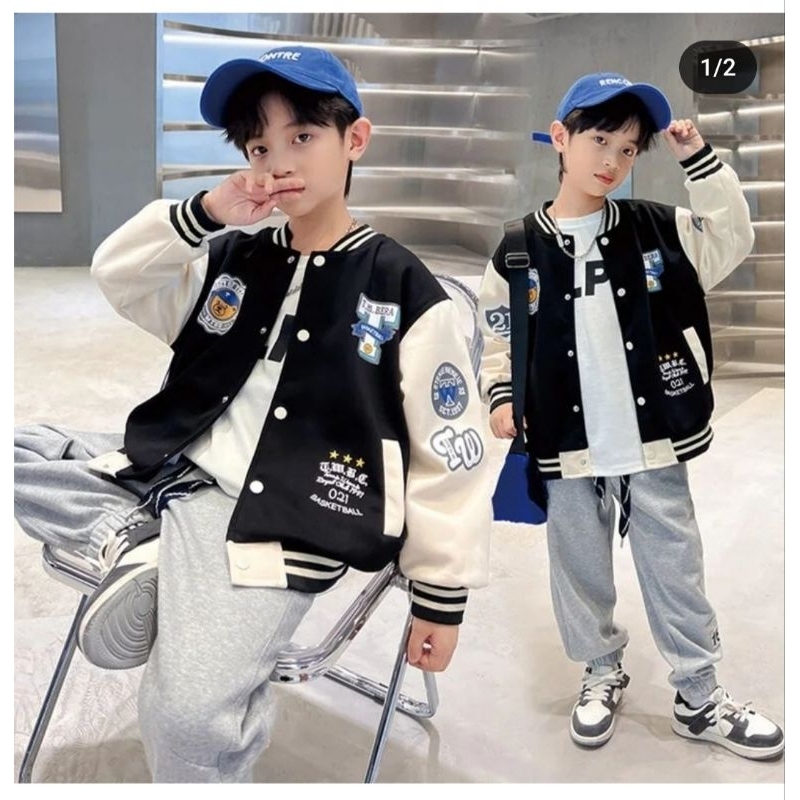 T021 JACKET BASEBALL ANAK