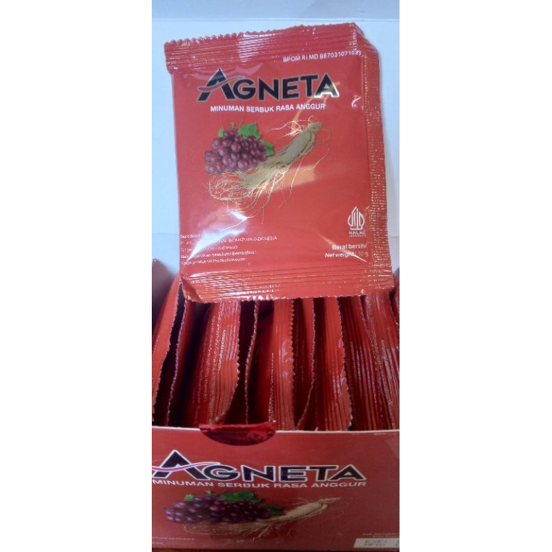 Agneta Red Wine 1 Box (20 sachet) Termurah