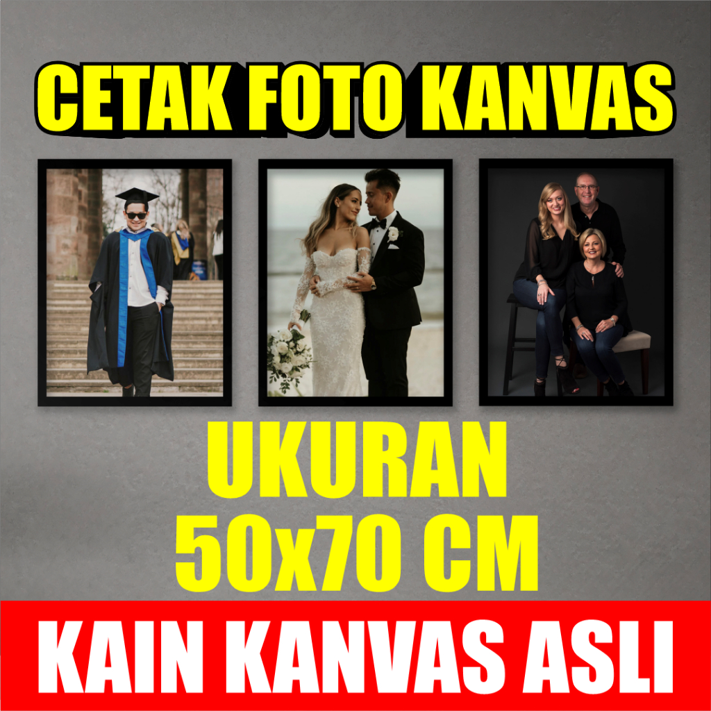 Cetak Foto Kanvas/Canvas Photo Print 50x70 CM
