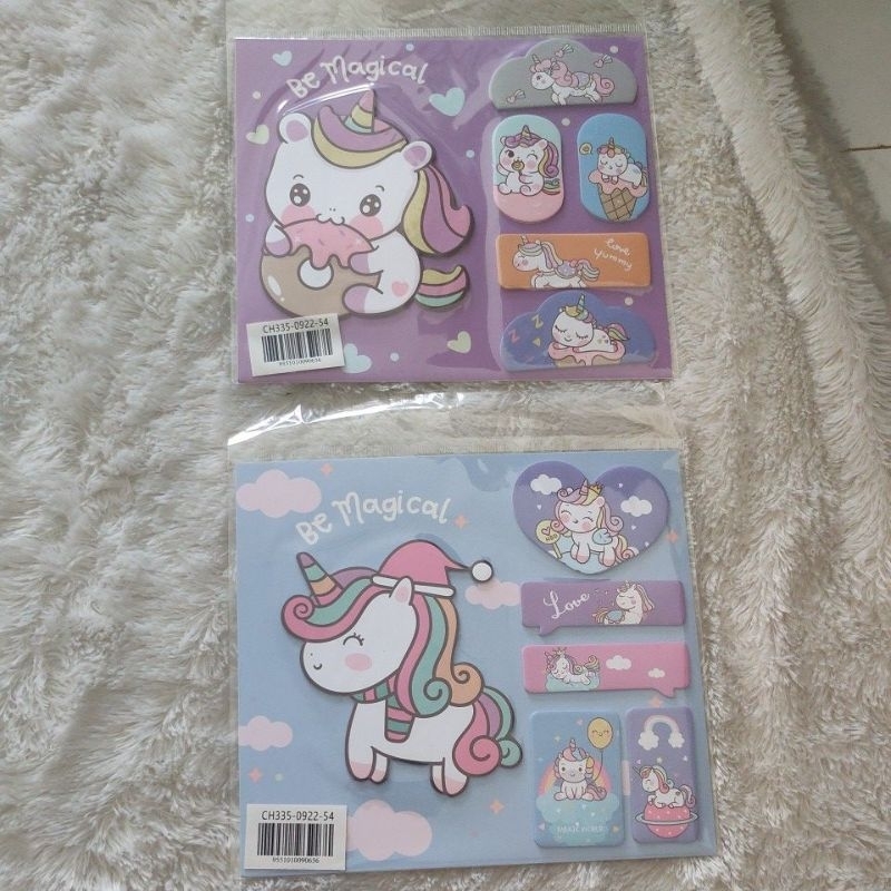 

sticky note unicorn lucu fancy stationery