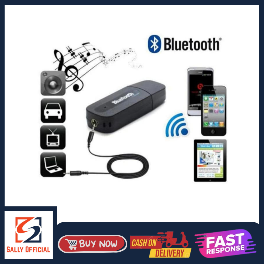 Bluetooth Receiver Jack Audio 3,5mm bloototh blutooth car mobil bt