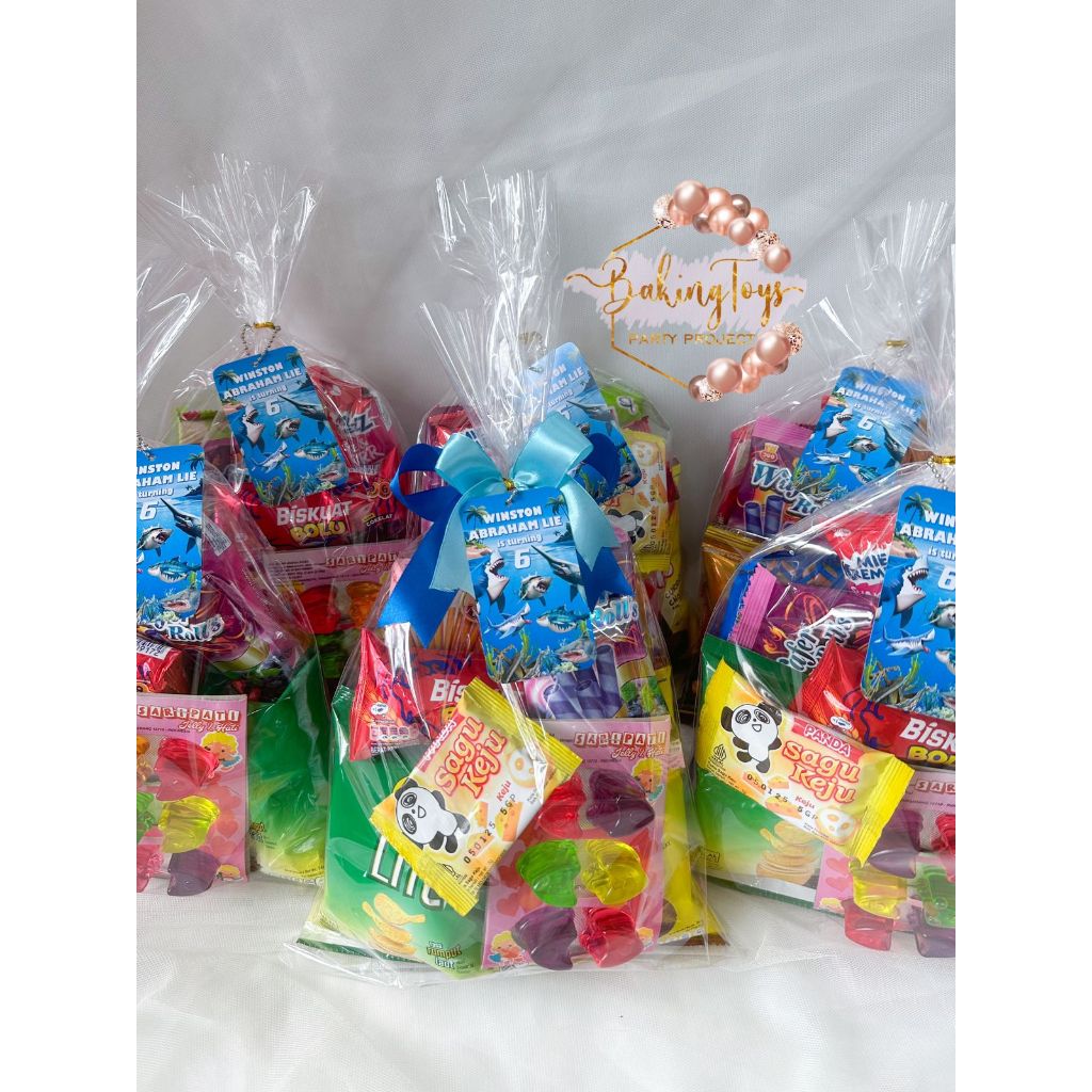

Bingkisan Paket Snack Souvenir Birthday & Label Kantong Goodiebag Ulang Tahun Hampers Murah