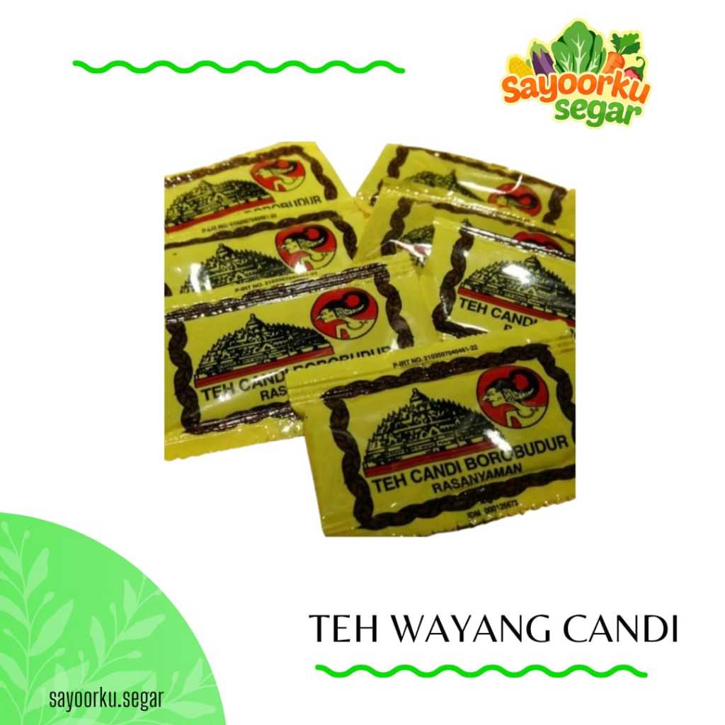 

KIRIM BESOK Teh candi borobudur / teh candi cap wayang 1pack isi 15pcs