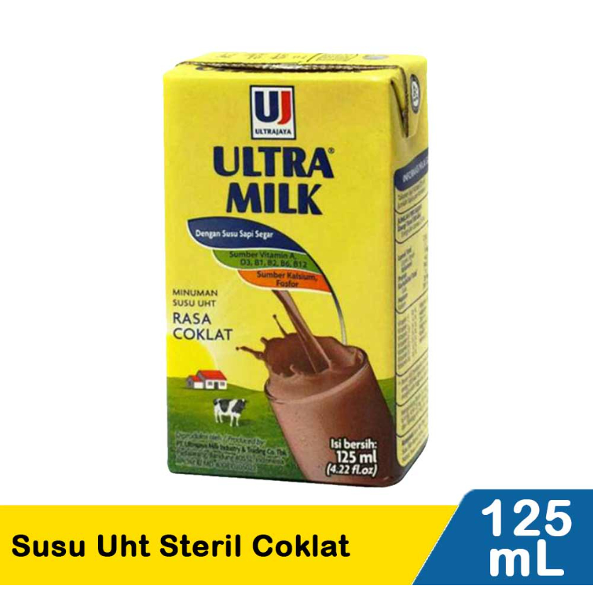 

Susu UHT Ultra Milk 125Ml. 1 Dus (40Pcs)