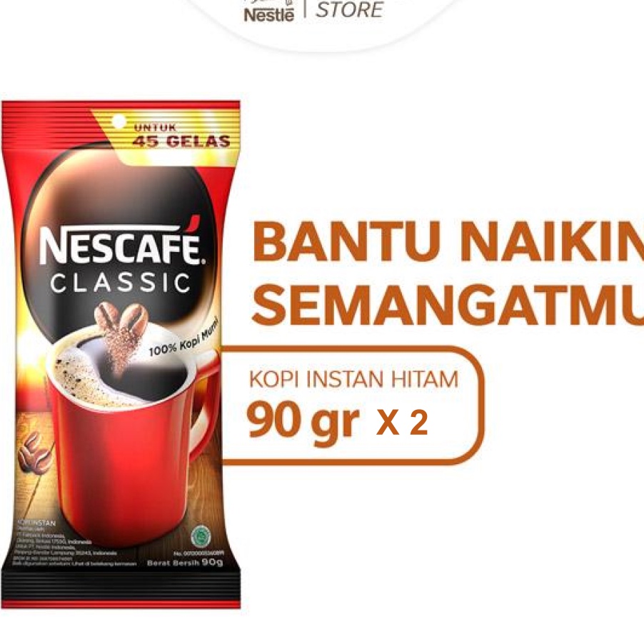 

MEGA SALE Nescafe Classic Kopi Hitam Instan Pouch 9 gr