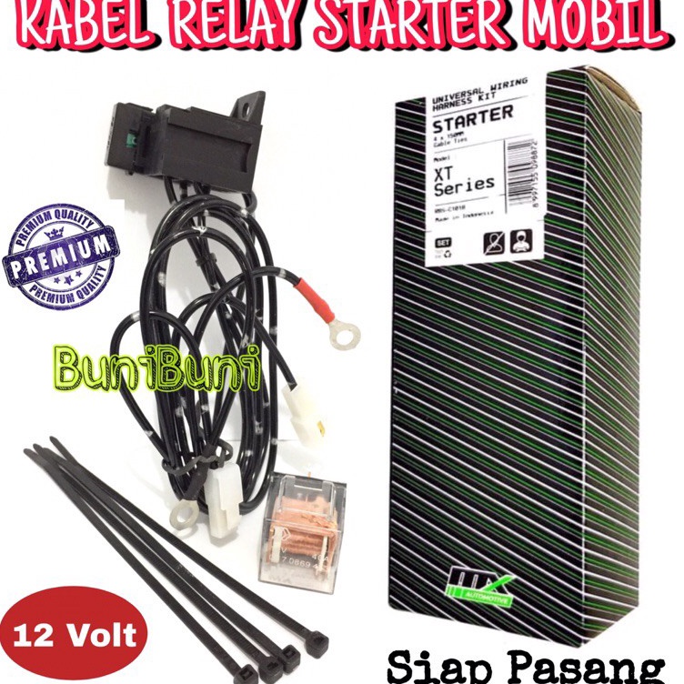 Kabel Set Relay Komplit Untuk Klakson  Starter  Stater Mobil Premium Quality