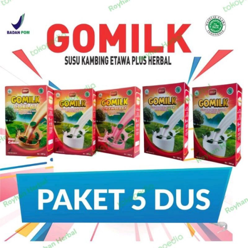 

Paket Reseller 5 Gomilk Susu Kambing Etawa