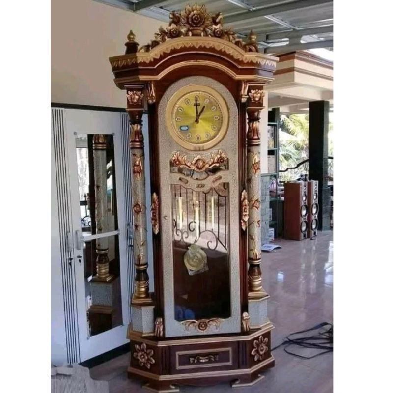 Lemari jam , lemari jam jumbo , lemari jam jati