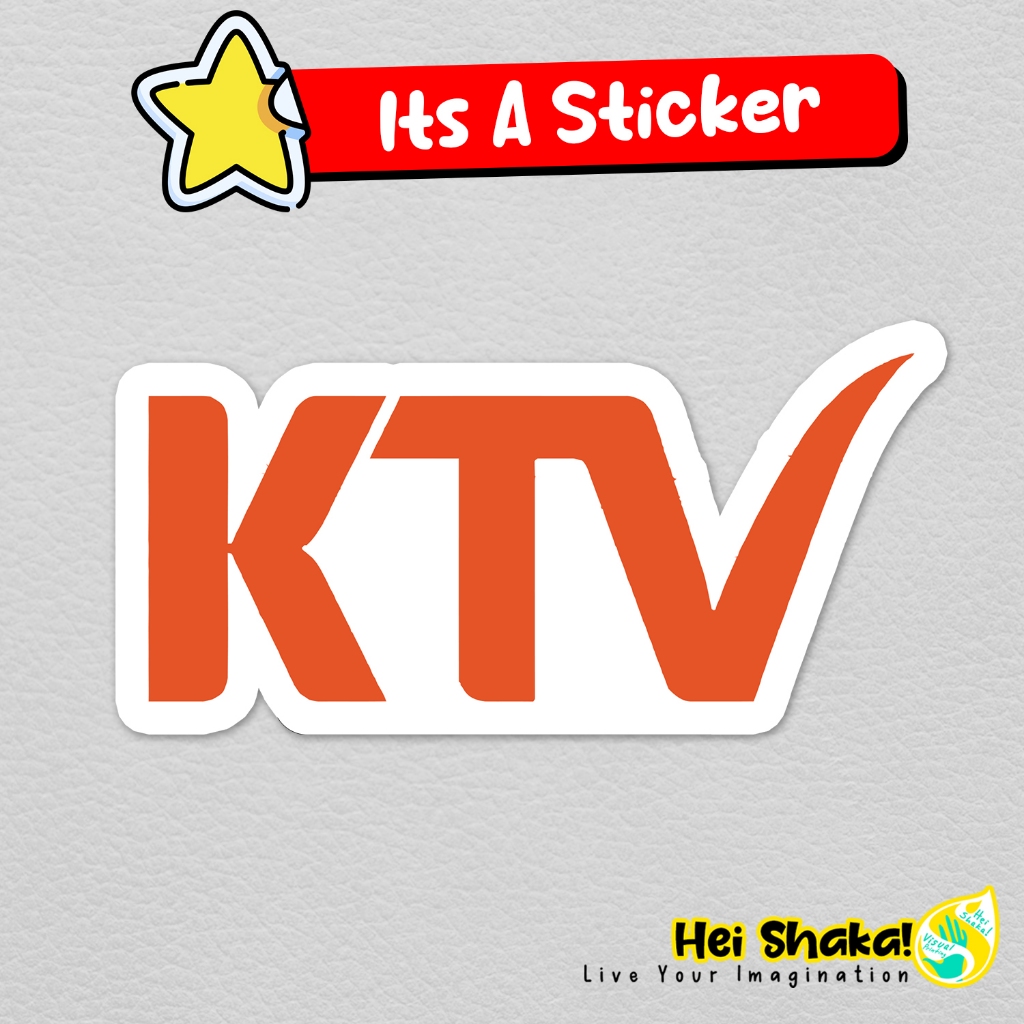 Stiker KTV Sticker Stasiun TV Televisi Indonesia FTA Vinyl Anti Air