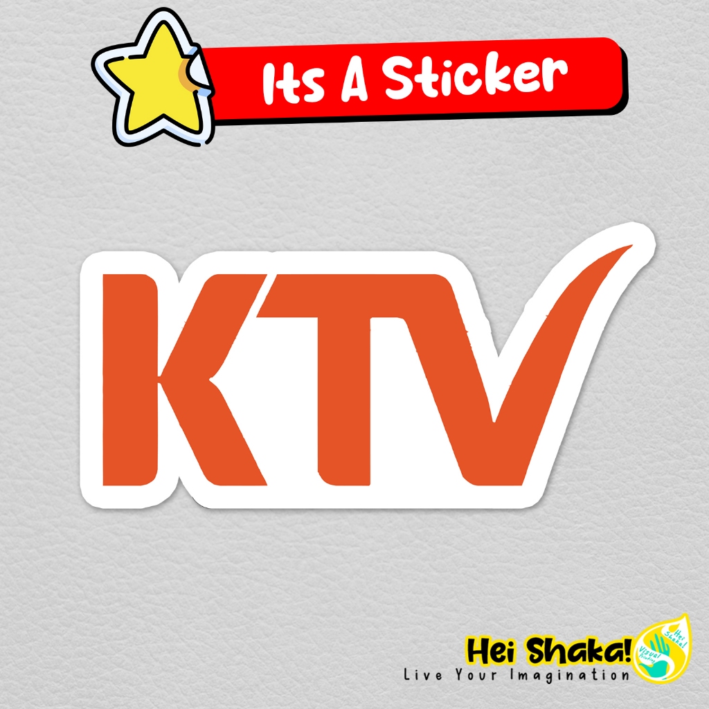 

Stiker KTV Sticker Stasiun TV Televisi Indonesia FTA Vinyl Anti Air