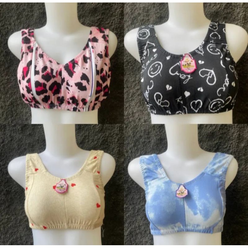 (PROMO 6 pcs) Miniset Dewasa miniset remaja miniset jumbo ibu menyusui BH tanpa kawat  TERMURAH