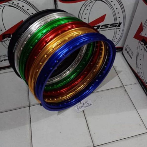 KEr Velg pelek jari jari ring17 v Rossi wm ukuran 14 per1pcs dan 16X17 1pc an m Terbaru
