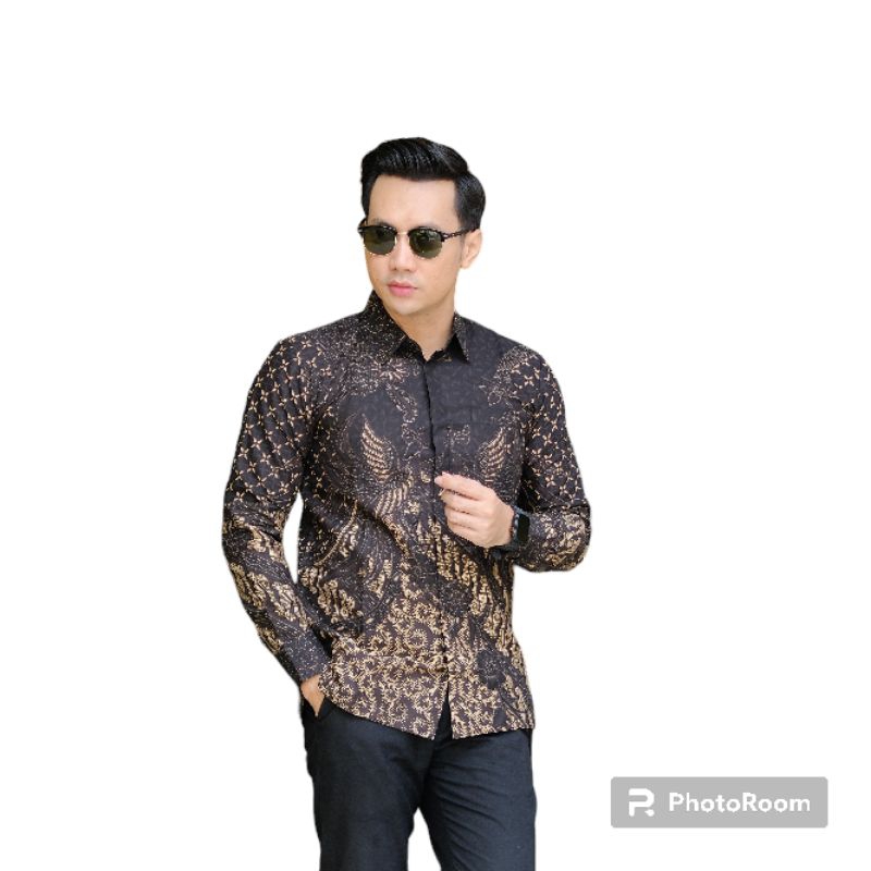 Batik Pria Lengan PANJANG Keris Modern Premium Baju Atasan Batik Cowok Original Kemeja BATIK PRIA hi