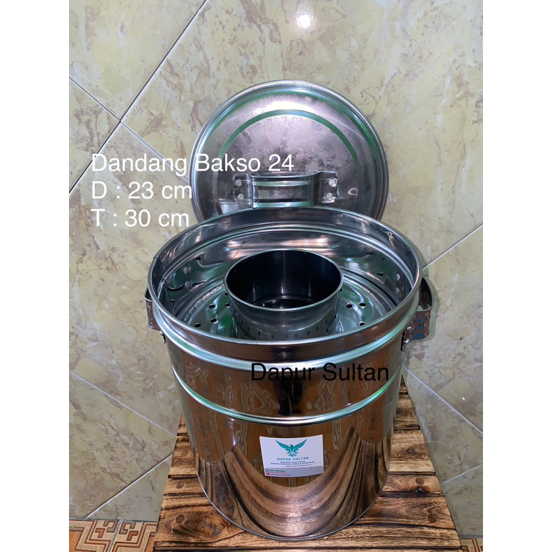Dandang Bakso Stainless Ukuran 24 Dandang Viral Dandang Panci Panci Bakso