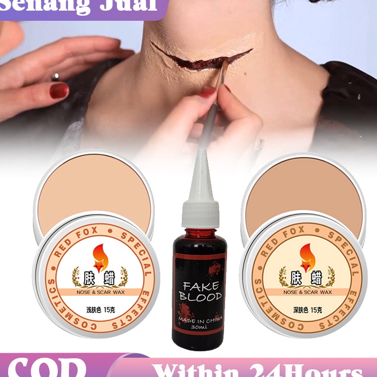 Grosir Populer  Skin Wax Makeup Halloween Makeup  Fake Blood Halloween Darah Palsu Professional