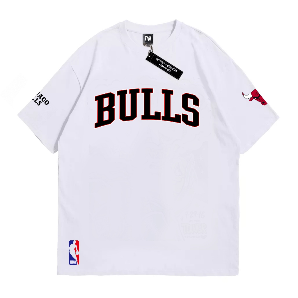 Twins T-shirt Chicago Bulls Vintage White Unisex
