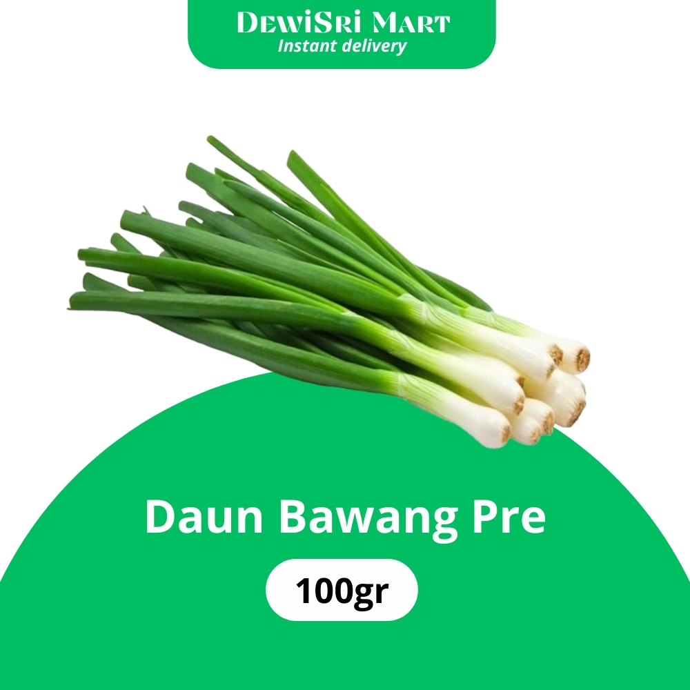 

Daun Bawang Pre / prei 100gr - KIRIM INSTANT Dewi Sri Mart