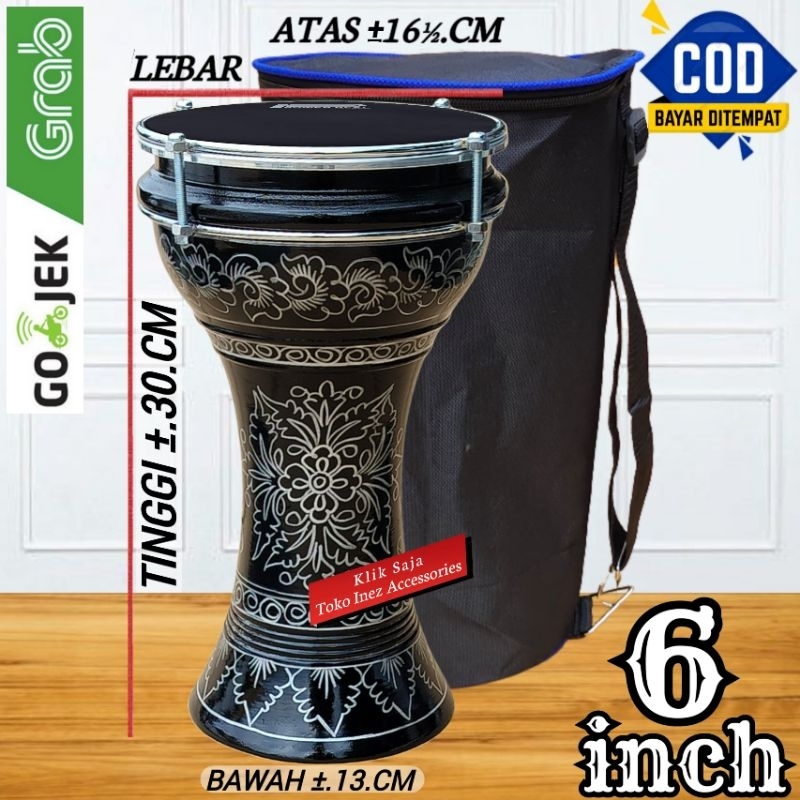 Termurah Dumbuk Pinggang Darbuka Anak Kecil Mika 6 inch Suara Standar