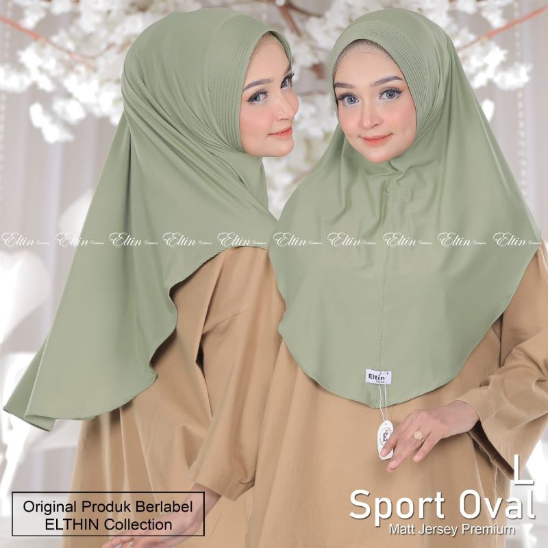 Hijab Instan  Sorong Sport Oval Terbaru by Elthin (SIZE  M L XL)