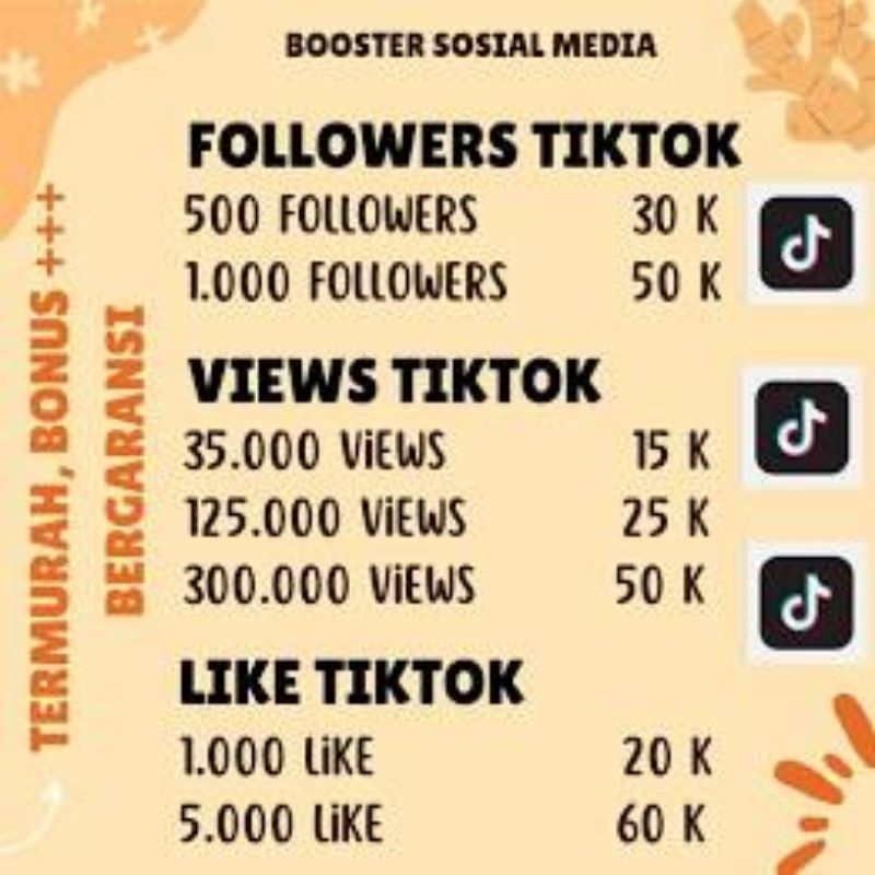 VIEWS,LIKE, FOLLOWERS TIKTOK