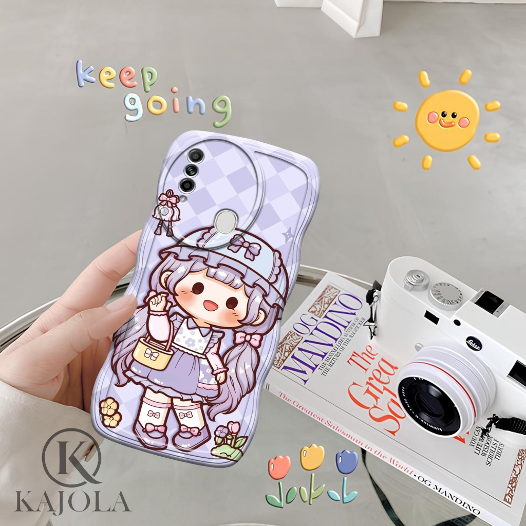 Case Gelombang OPPO A31 Motif Aesthetic Bahan Softcase silicon Lentur - Skin / Casing Handpone - Ces